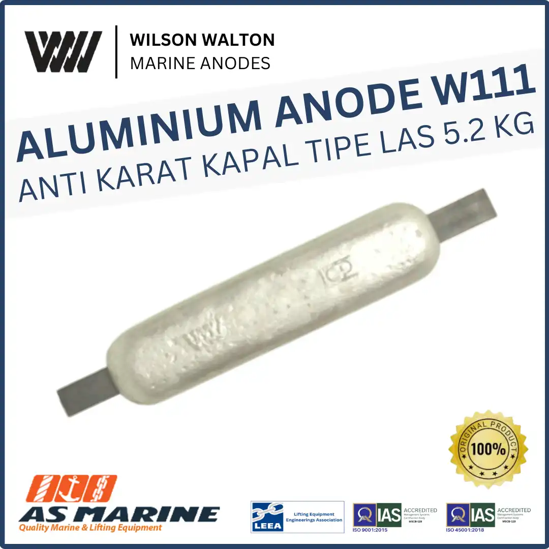 Aluminium Anode / Alumunium Anoda / Anti Karat Kapal Aluminium W111 5.2 KG